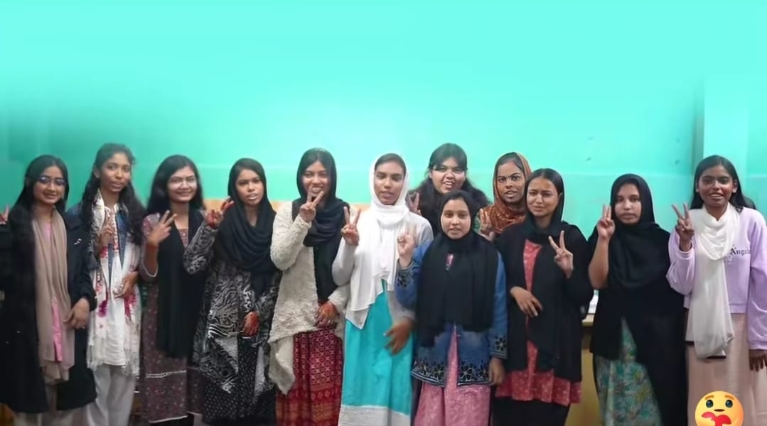 Students of Optic Girls Hostel, Sylhet – অপটিক ছাত্রী হোস্টেলের ছাত্রীরা